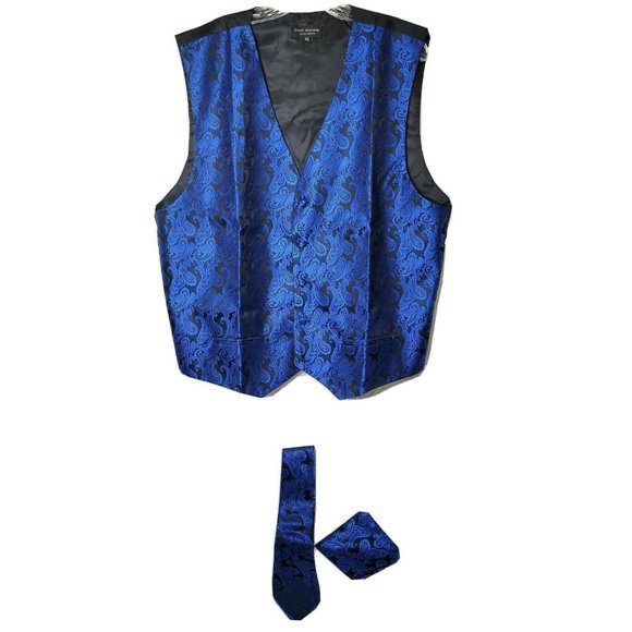 Paul Malone Other - Paul Malone Men's XXL Vest Tie and Handkerchief Bundle